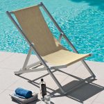 CORAL klasična ležaljka za sunce srebrna